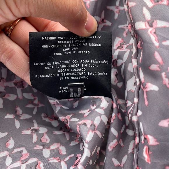 Marc New York Jacket Womans Large Blue Diamond Quilted Full Zip Warm Classic - Picture 7 of 10